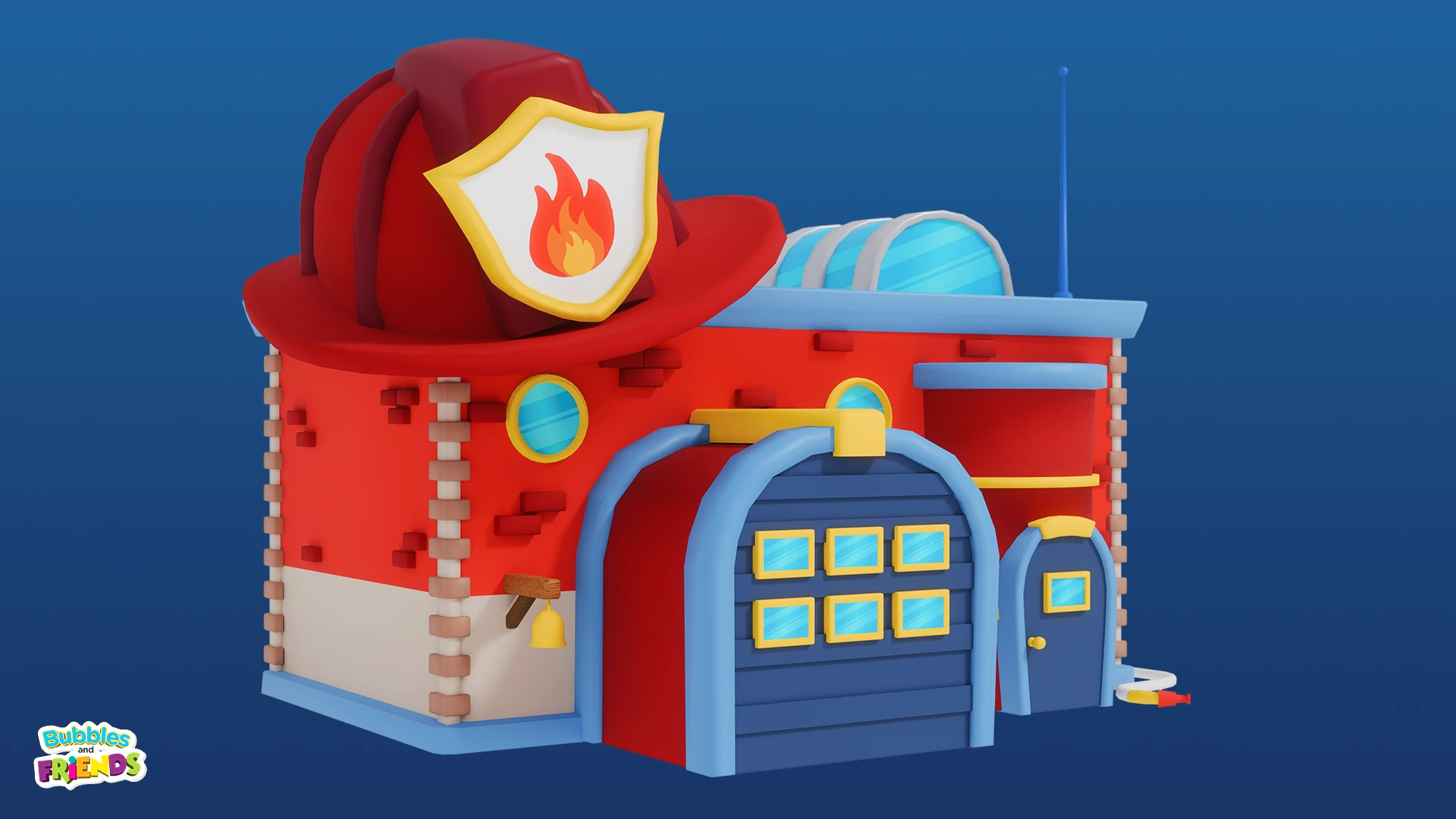Fire Station — clean render