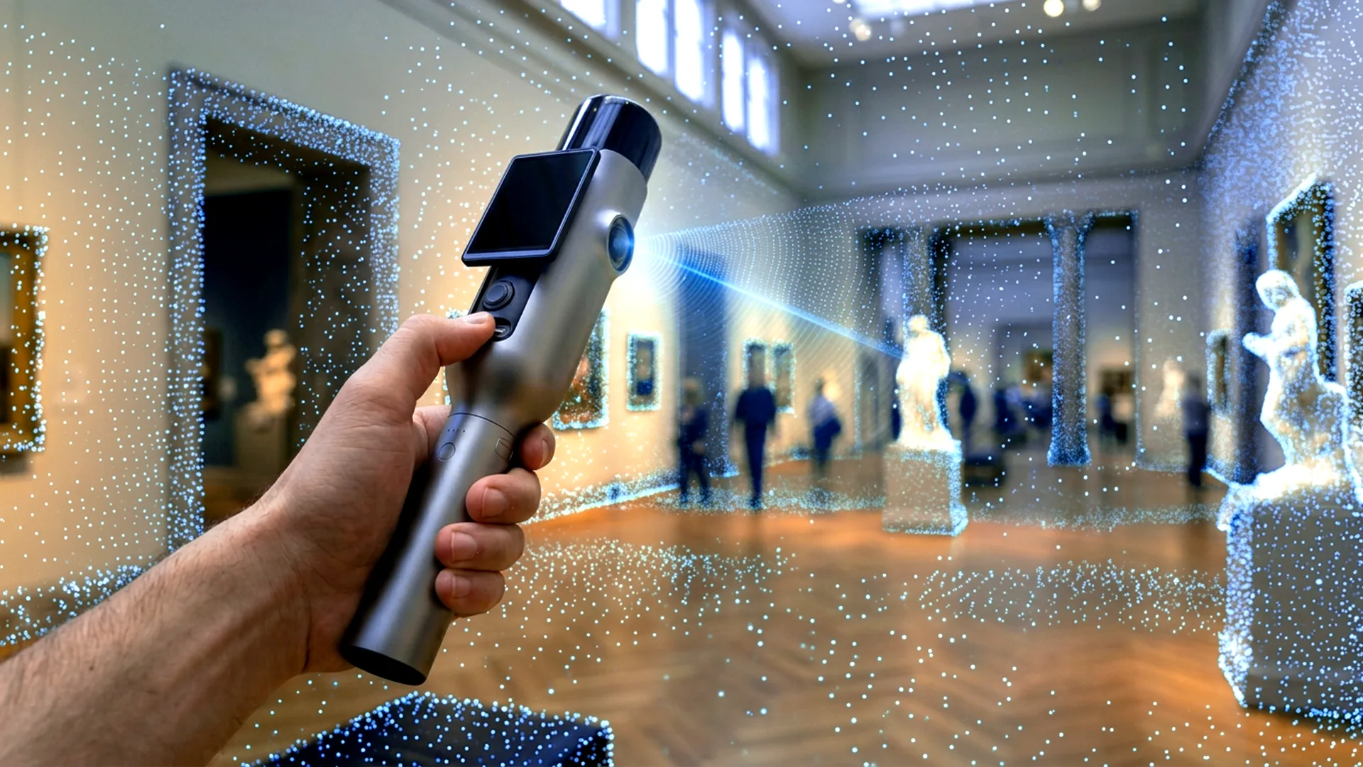Kosmo — AI-generated product exploration, scanning a museum