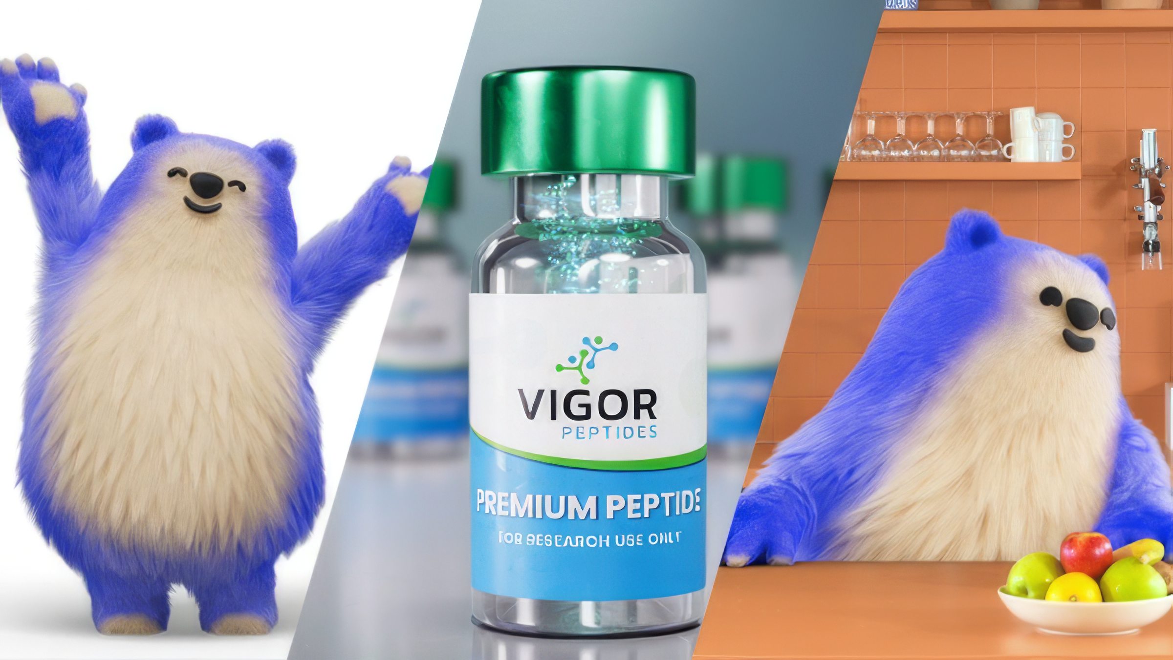 Motion & Animation — Vigor Peptides collage
