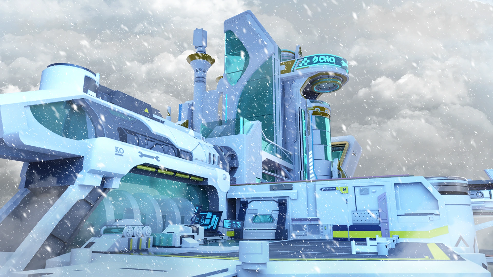 Snow Base — snowfall post-production