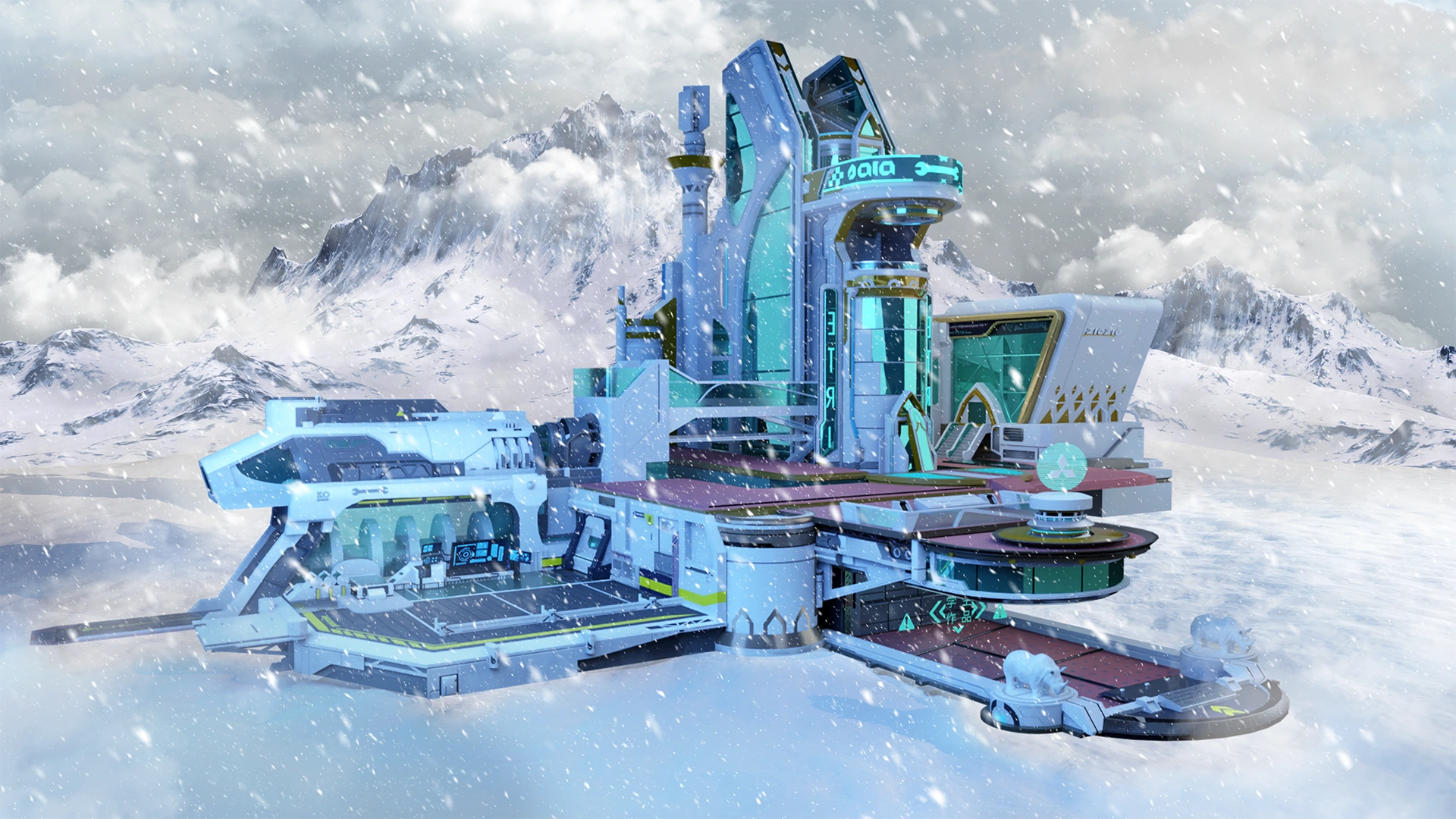 Snow Base — final render