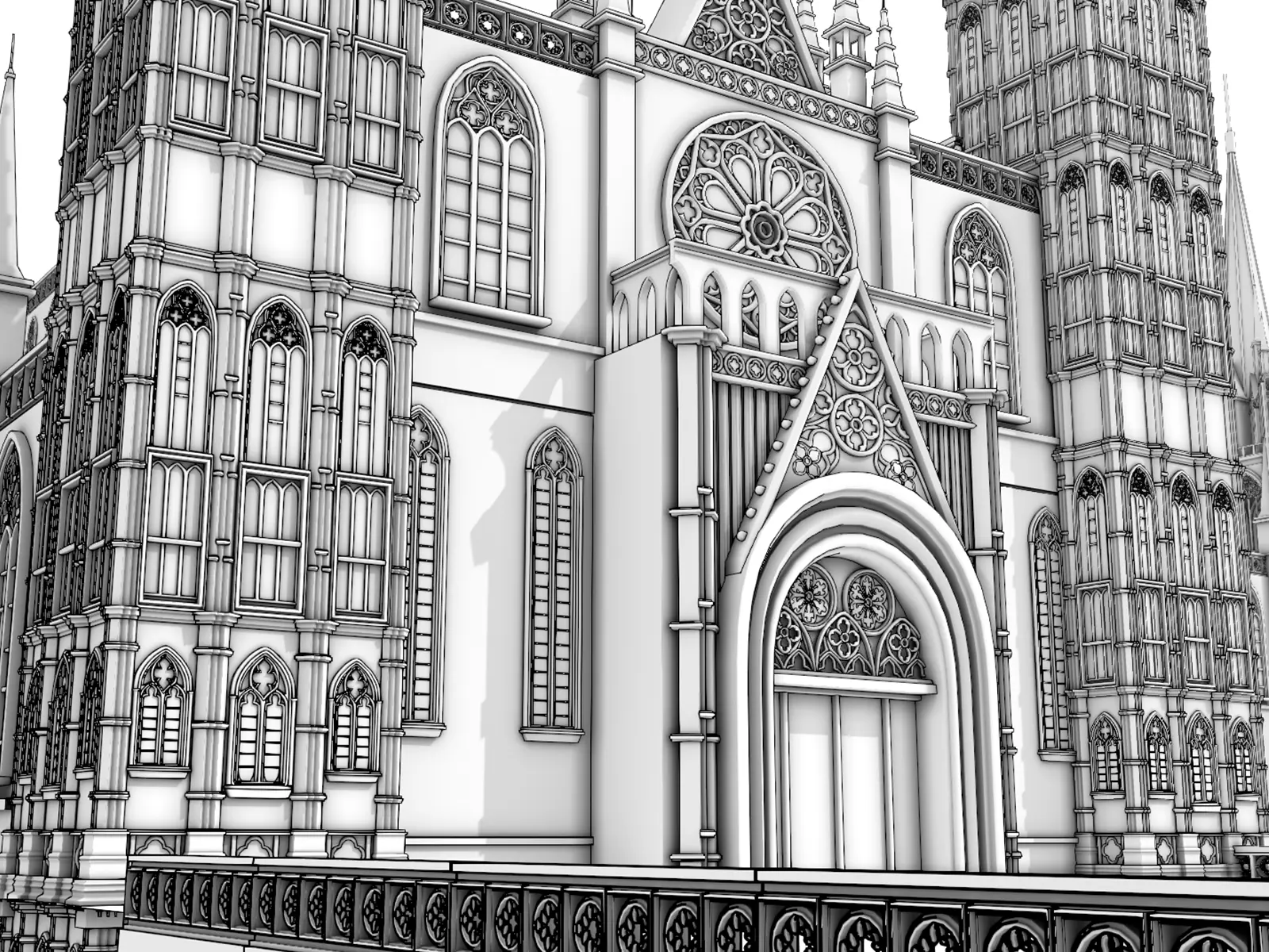 Render with the Clay preset